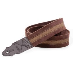 RightOn! Plain Brown Guitar Strap